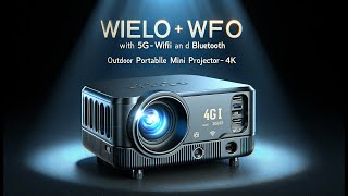 🎥 Transform Your Movie Nights Wielio 5G WiFi Projector  4K Magic on the Big Screen 🎬🍿 [upl. by Ydnam269]