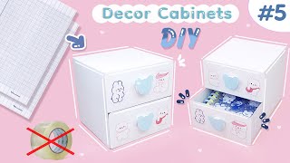 Làm tủ Decor bàn học bằng giấy Ô Ly học sinh  K băng dính  Tủ Decor bàn học 2 ngăn Quyển Sách Nhỏ [upl. by Greenberg869]