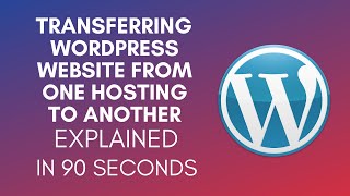 How To Transfer WordPress Website From One Hosting To Another 2025 [upl. by Kaden]