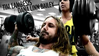 Tim Lambesis and Dana Linn Bailey train Shoulders [upl. by Eislehc]