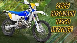 HUSQVARNA TE 250 HERITAGE 2025 NEW GRAPHICS [upl. by Geehan]