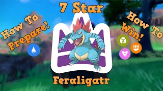 BEST Pokémon ScarletViolet 7 Star Raid Feraligatr Counters [upl. by Lrac]