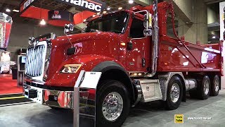 2019 International HX 620 Dump Truck  Exterior and Interior Walkaround  2019 Expocam Montreal [upl. by Airdnahc864]