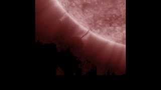 SOMETHING SHOOTING OFF OF THE SUN SLOWJHVmoviecreated20120312040513mp4 [upl. by Bale841]