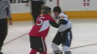 Zenon Konopka vs Chris Neil Dec 13 2008 [upl. by Dorene49]