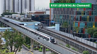 Train Endurance TestSMRT R151 813814 at Clementi [upl. by Meingolda]