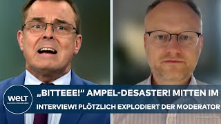 DEUTSCHLAND AmpelDesaster Mitten im Interview Und plötzlich platzt dem Moderator der Kragen [upl. by Erminna]