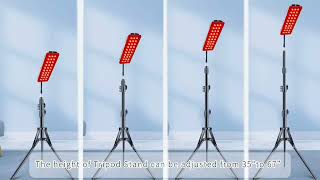 Red Light Therapy Lamp with Stand Dual Infrared Lamps 90 LED 660nm Red and 850nm1 Light [upl. by Tabor836]