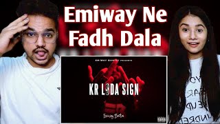 EMIWAY  KR LDA SIGN OFFICIAL VIDEO EXPLICIT Reaction [upl. by Weinman]