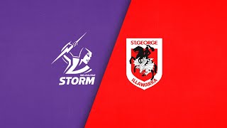 NRL 2024  Storm v Dragons  Full Match Replay  Round 22 [upl. by Kinemod652]