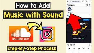 Add Soundcloud Music on Instagram Story With Sound  Post SoundCloud Music to Instagram Reel  Music [upl. by Pedersen]