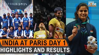 Paris Olympics 2024 India at Paris Olympics Day 1 Highlights and Results  News9 [upl. by Rukna]