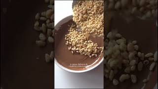 Barre croustillant au chocolat 🍫 pourtoi shorts cooking food vlog [upl. by Cad906]