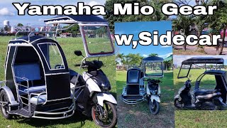 Review Yamaha Mio Gear w Orly Sidecarlightweightsidecar [upl. by Stallworth]