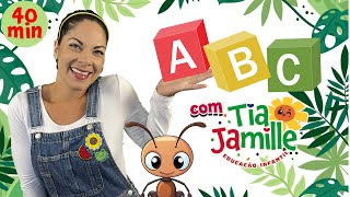 O Alfabeto  Música Infantil Animada  Educação Infantil  Tia Jamille  Vídeo Educativo [upl. by Peednas]