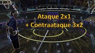 Ataque 2x1  contraataque 3x2 [upl. by Leihcar]