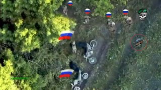 Horrible Ukrainian FPV drones brutally blow up dozens of Russian soldiers In the Kursk region [upl. by Kuehn]