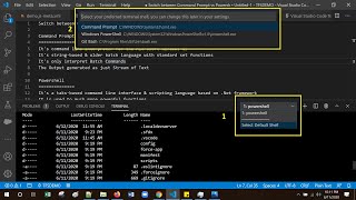 Visual Studio Code Tips  Switch between Command Prompt vs Powershell in Visual Studio Code Terminal [upl. by Enavi]