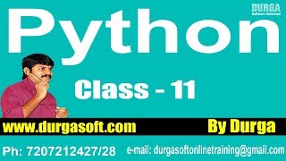 Learn Python Programming Tutorial Online Training by Durga Sir On 12022018 [upl. by Wiese61]