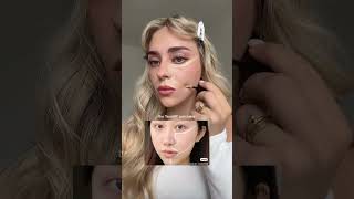 face lift amp sculpt concealer technique🧸🤍makeup makeuphackstrending Makeupselfcarebeautyhack [upl. by Nnylylloh]