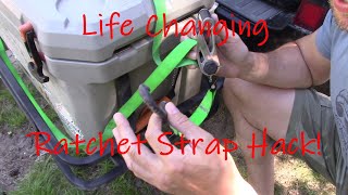 Life Changing Ratchet Strap Tie Down Hack [upl. by Cudlip]