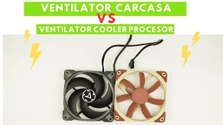 Diferențe Ventilator de Carcasă vs Ventilator de Cooler de Procesor [upl. by Colley]