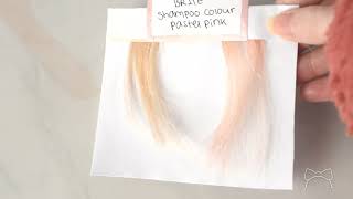 Brite Shampoo Colour Pastel Pink Before amp After Swatching [upl. by Anelehs800]