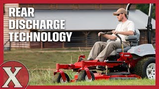 Exmark RideOn Mower Rear Discharge Technology [upl. by Wylen]