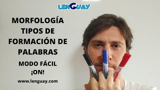 Morfología lexemas morfemas y tipos de formación de palabras Selectividad lengua EVAU PEVAU [upl. by Glynas525]