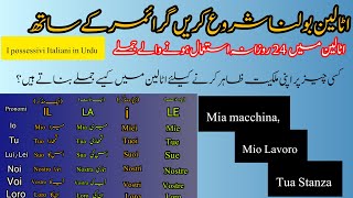 How to use MIO  TUO  SUO  in italian  Explained  italian With Bro learnitalian viral [upl. by Kramer]