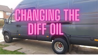 18 IVECO DAILY CAMPER DIFF OIL CHANGE [upl. by Uv323]