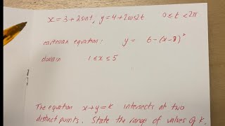 Parametric equations and points of intersection  A level Pure Maths [upl. by Aldwin]