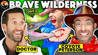 ER Doctor amp Coyote Peterson REACT to DEADLIEST Bites From Brave Wilderness [upl. by Dugald]