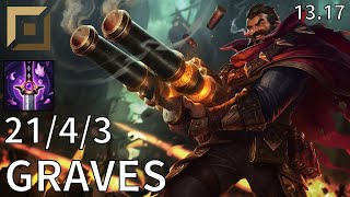 Graves Top vs Vayne  EUW Master  Patch 1317 [upl. by How]