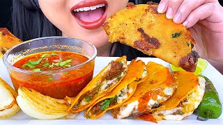 ASMR QUESABIRRIA TACOS DIPPED IN CONSOMÉ MUKBANG EATING SOUNDS EATING SHOW  ASMR Phan [upl. by Cestar832]