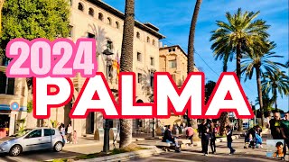 🌴Palma de Mallorca February 2024 🚶🏻‍♀️4K Walking Tour [upl. by Lacym643]