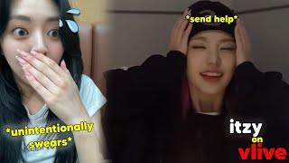 itzy on vlive but its mostly them doing forbidden things or struggling [upl. by Artur]