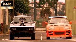 Rapido y Furioso 2001 Toretto vs Brian Final Latino 1440p [upl. by Felizio]