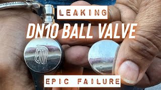 “LEAKING BALL VALVE” One of these is an amazon imposter DN10 BALL VALVE FAILURE powerwashingproga [upl. by Nylrem380]