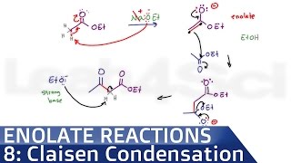 Claisen Condensation Reaction Mechanism by Leah4sci [upl. by Ly303]