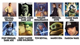 The 10 Eras of Star Wars Fandom Explained [upl. by Bathsheb]