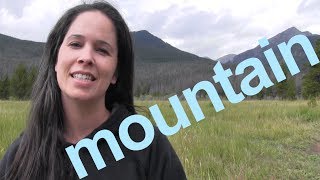 How to Say MOUNTAIN and SENTENCE  American English [upl. by Nike]