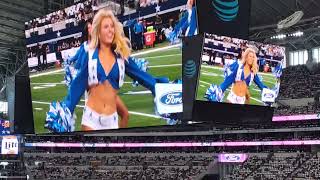 2024 Dallas Cowboys Cheerleaders pregame performance Thunderstruck vs 92224 screenview only [upl. by Arlyn]