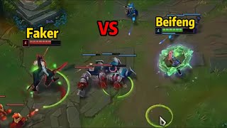 Beifeng Qiyana VS Faker Yone INSANE SOLO KILL [upl. by Issak374]