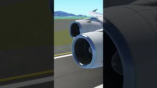 Korean Air Airbus A380 wing view arrival into Hong Kong rwy 07L infiniteflight [upl. by Pages95]