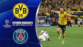 Borussia Dortmund vs PSG Extended Highlights  UCL SemiFinals 1st Leg  CBS Sports Golazo [upl. by Yerac298]