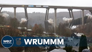 A45Talbrücke in NRW GESPRENGT  Höchste deutsche Brücke die je gesprengt wurde [upl. by Elston]