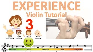 Ludovico Einaudi  Experience sheet music and easy violin tutorial [upl. by Hanselka]