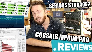 Corsair MP600 Pro SSD Review  Serious Storage [upl. by Enautna]