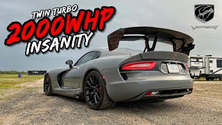 THIS KILLER 2000HP TWIN TURBO 84L V10 SEQUENTIAL VIPER IS NUTS [upl. by Enialem]